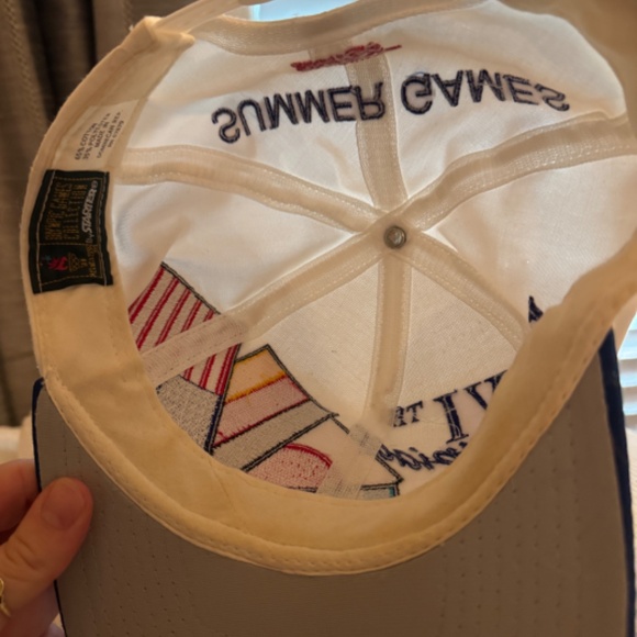 Vintage 1996 Atlanta Olympics Hat + Pin Set - Picture 3 of 5